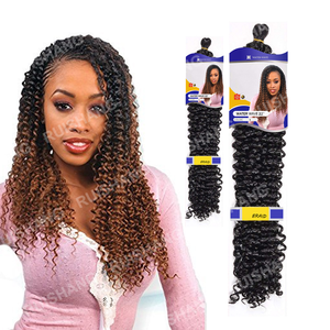FreeTre Mèches à Tresser au <span class=keywords><strong>Crochet</strong></span> Onde d'Eau 22'' <span class=keywords><strong>pour</strong></span> Créer des Passion Twists <span class=keywords><strong>Cheveux</strong></span> Synthétiques Tressés Style Ondulé Profond en Stock - Product Image 2
