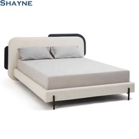 KT Shayne China ODM Furniture Factory : Lit double en tissu de style italien antique avec rangement, personnalisable