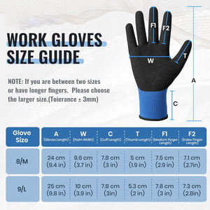 Gants de sécurité gris de calibre 15 en nylon sans couture ultra fin avec paume en nitrile mousse - Product Image 3