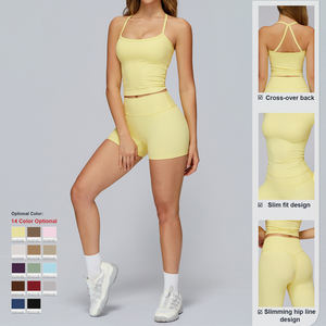 Vestiti stretti di alta qualità di alta qualità vestiti di Yoga ad asciugatura rapida per il Fitness da <span class=keywords><strong>donna</strong></span> che corrono abbigliamento sportivo da palestra Set di abbigliamento sportivo Yoga - Product Image 3