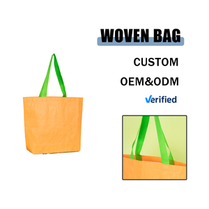 Promotional Cheap Recyclable Durable Custom logo Laminated Pe pp Woven Shopping Bag Tote