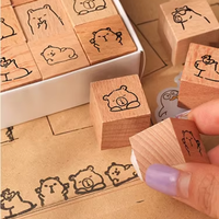 Ensemble de 9 timbres en bois combinés pour enfants