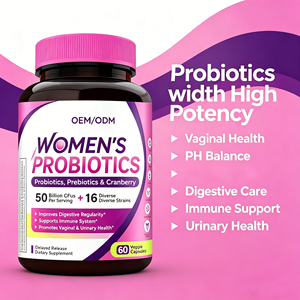 Suplemento Herbal en Cápsulas de Liberación Prolongada para Mujeres, Equilibrio del pH de la <span class=keywords><strong>Flora</strong></span> <span class=keywords><strong>Vaginal</strong></span>, Salud Intestinal, Cápsulas Probióticas para Mujeres - Product Image 2