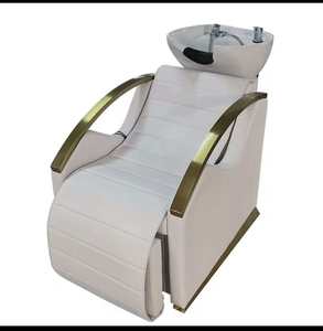 Sillón <span class=keywords><strong>de</strong></span> Champú Moderno <span class=keywords><strong>de</strong></span> Lujo en Acero Inoxidable para Salón <span class=keywords><strong>de</strong></span> Belleza y <span class=keywords><strong>Spa</strong></span>, con Masaje Eléctrico, Ajustable, con Lavabo <span class=keywords><strong>de</strong></span> Cerámica - Product Image 3
