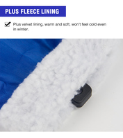 Gant de voiture essentiel pour l'hiver, imperméable, avec brosse à neige intégrée et grattoir à glace pour un nettoyage rapide du pare-brise