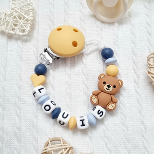 Perles en silicone de qualité alimentaire certifiées de la marque Geedyn, perles multicolores personnalisées, perles en silicone pour attacher une tétine, pour le bricolage - Product Image 2