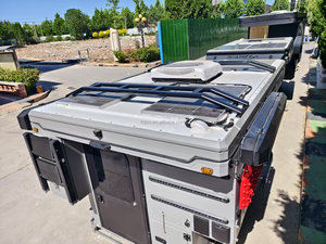 Camper tout-terrain léger en aluminium pour <span class=keywords><strong>pick</strong></span>-<span class=keywords><strong>up</strong></span>, caravane à toit relevable à vendre - Product Image 3