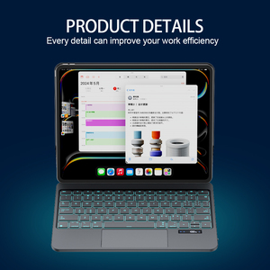 Envío Rápido, Compatible con <span class=keywords><strong>Huawei</strong></span> <span class=keywords><strong>MatePad</strong></span> 12 X 2024-2025, Teclado Magnético Multifuncional con Panel Táctil Integrado - Product Image 6
