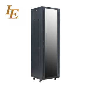 Rack de red OEM 42U de 19 pulgadas con 4 ruedas, gabinete de pie para rack, color negro o aluminio - Product Image 1