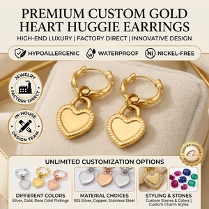Pendientes de Aro de Acero Inoxidable Personalizados de Múltiples Estilos Qings, <span class=keywords><strong>Precio</strong></span> de Mayoreo de Fábrica - Product Image 1