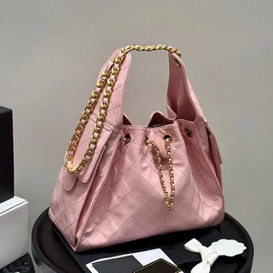 <span class=keywords><strong>Sac</strong></span> à bandoulière matelassé tendance avec chaîne métallique, sacs à main en <span class=keywords><strong>cuir</strong></span> pour femmes, <span class=keywords><strong>sac</strong></span> bandoulière, <span class=keywords><strong>sac</strong></span> seau, vente en gros, logo personnalisé - Product Image 3