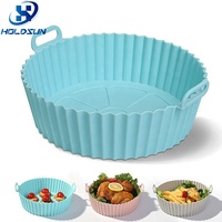 Moule à gâteau rond en silicone arc-en-ciel de 7 pouces, réutilisable, antiadhésif, résistant à la chaleur, avec poignée, couleur personnalisée