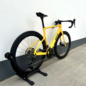 Vélo <span class=keywords><strong>de</strong></span> route DFQ en carbone intégral super léger <span class=keywords><strong>de</strong></span> 61 cm, grandes tailles, 24 vitesses, roues en carbone, guidon intégré, frein à disque, 386bb Racing - Product Image 3