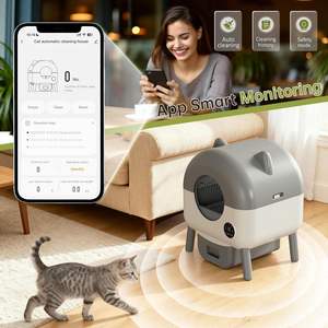 Bac à litière automatique autonettoyant grande capacité pour plusieurs chats, contrôlé par application, silencieux et sans odeur, avec capteurs de sécurité intelligents - Product Image 4