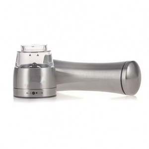 Moulin à Poivre et à Sel Manuel en Acier Inoxydable et Verre – Ustensile de Cuisine en Métal pour Broyer le Poivre et le Sel - Product Image 6