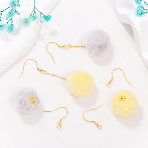 Pompon en fausse fourrure de lapin 20 mm, accessoires de bijoux DIY pour boucles d'oreilles, colliers, fournitures artisanales - Product Image 4