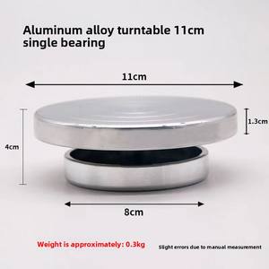 Rueda <span class=keywords><strong>de</strong></span> bandas <span class=keywords><strong>de</strong></span> aluminio <span class=keywords><strong>de</strong></span> doble cara al por mayor 11cm/15cm/20cm/25cm/30cm <span class=keywords><strong>de</strong></span> diámetro bandejas giratorias <span class=keywords><strong>de</strong></span> cerámica suministros <span class=keywords><strong>de</strong></span> arte herramienta - Product Image 6