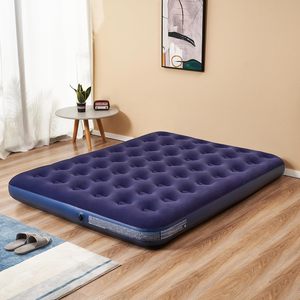 Matelas de camping gonflable double, queen, king, lit d'air en PVC carré avec pompe intégrée - Product Image 2