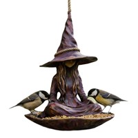 Mangeoire à oiseaux en résine, décoration de jardin suspendue, ornement extérieur pour la cour, porte-nourriture pour oiseaux, directement de l'usine