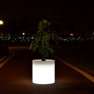 Lampe de pot de fleurs LED en plastique PE, imperméable et résistante aux taches, lampe de table au sol pour la décoration - Product Image 4