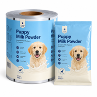 Rouleau de film laminé haute barrière imprimé sur mesure pour emballage d'aliments pour animaux de compagnie, idéal pour les sachets de friandises pour soins bucco-dentaires canins