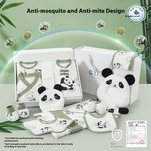 Conjunto de Presente para Bebê Recém-Nascido com Roupas de Outono, Estampa de Panda Fofo, Caixa de Presente - Product Image 3
