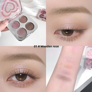 Rực Rỡ 4 Màu <span class=keywords><strong>Eyeshadow</strong></span> Kim Cương Nghiền nát Trang Điểm Vibes Tốt Long Lanh Ngọc Trai Bảng Màu - Product Image 5