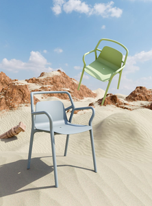 YOHO Chaise de salle à manger de jardin extérieur de haute qualité avec corde en polyester ondulé Chaise d'extérieur confortable - Product Image 6