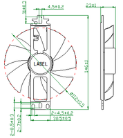 Ventilateur axial sans cadre électrique SANLY SF12025 12V 3000 tr/min en acier inoxydable, protection IP44/IP45, plastique industriel OEM/ODM