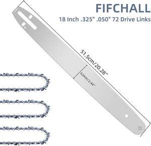 Motosierra de gasolina 18 ''20'' 24 ''28'' 30 ''Barra guía Barra de sierra de cadena Barra de 28 pulgadas con punta de piñón - Product Image 3