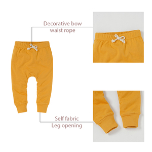 Celana Popok Bayi Rajut Musim Semi Gugur 0-3T Katun Organik Polos Legging Bayi Celana Bayi Baru Lahir - Product Image 3