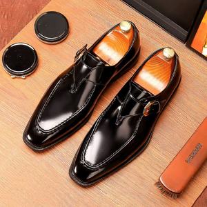 Chaussures habillées formelles pour hommes, chaussures en cuir de style italien avec lacets, chaussures décontractées artisanales, chaussures Oxford pour hommes - Product Image 4