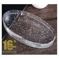 Brique de verre en cristal K9 Brique de verre solide à bulles transparentes Briques de verre de construction texturées à ondulation chanfreinées et polies au feu
