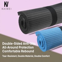 Tapis de sol pour roue abdominale en NBR, épaisseur 8 mm, pour usage domestique, avec protection coudes, pour danse et yoga, antidérapant, pliable, imperméable, universel