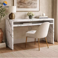 Table d'entrée contemporaine KT STONE pour couloir, motif naturel unique, décoration magnifique pour hall d'entrée, en marbre