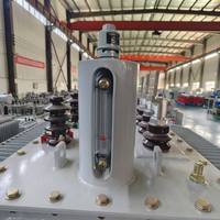 Hermetik Olarak Kapatılmış Oluklu Tanklı Yağlı Trafo 10kV 380V 3 Dağıtım Trafosu Yüksek Verimli Düşük