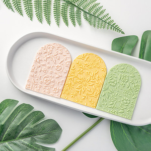 Saffron Dụng Cụ Dập Nổi Bánh Quy Bằng Acrylic Dụng Cụ Trang Trí Bánh Chất Lượng Cao Dụng Cụ Cắt Nhựa Hình Lá Cọ Hoa Lá Fondant - Product Image 2