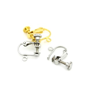 Stainless Steel Screw Ear <b>Clips</b> Gold <b>Silver</b> Drop Shape For Earring Making Jewelry Findings - Product Image 3