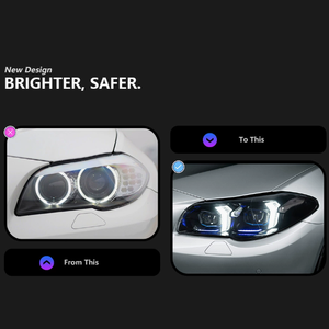 ไฟหน้า LED คุณภาพสูง ใหม่ 12V 6000K 36W 6000 ลูเมนส์ สำหรับติดตั้งเพิ่มเติมแบบ Plug & Play สำหรับรถยนต์รุ่น 5 F10 F18 ปี 2010-2017 รับประกัน 1 ปี - Product Image 5