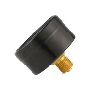 Manomètre de pression d'air en acier noir 2.0 ''50mm 0-12 bars avec montage arrière 1/4'' NPT pour compresseur d'air