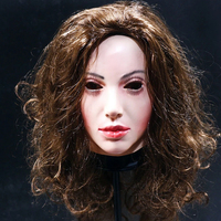Masque en latex réaliste pour femme, visage féminin, Halloween, mascarade, drag queen, travestissement, sissy, costume transgenre