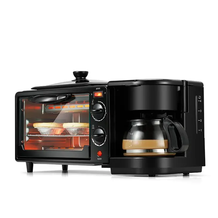 2020 Nieuwe Multi-Functionele Ontbijt Machine Bakken Oven 3 In 1 Elektrische Ontbijt Machine