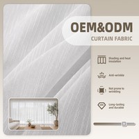 ColorsTex OEM/ODM Tissu de rideau en polyester 100% respirant, léger, brodé, non tissé, uni, voile, pour aménagements de fenêtres