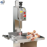 Machine à découper les os avec table coulissante, trancheuse à viande stable pour supermarché, hôtel, boucherie, cantine scolaire, restauration rapide