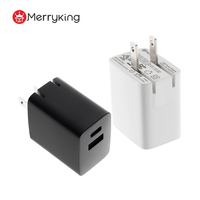 Chargeurs de téléphone portable Merryking Spot Product CE ETL Approval 20w GaN, adaptateur Type C 20w pour la série iPhone