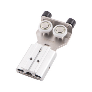 Hidden Single <b>Insert</b> Butterfly Door Hardware Aluminum Alloy Wall Mount With Push Button Mechanism For <b>Wardrobe</b> - Product Image 3