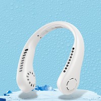 Ventilateur de cou portable W0rld C Merchandise avec batteries intégrées pour intérieur et extérieur, recharge USB, vent puissant, léger et rafraîchissant
