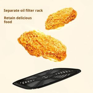 Friteuse à air 9L 1700W à double panier, poignée amovible, fenêtre de visualisation, écran couleur, menus multiples - Product Image 6