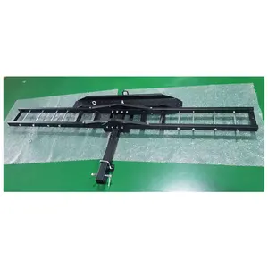 Heavy Duty Motorcycle Dirt Bike Scooter Carrier Hitch Rack Hauler Trailer with Loading Ramp and Anti-Tilt Locking Device