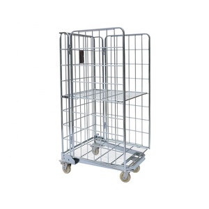 Aangepaste 500Kg Capaciteit Opslag Logistieke Metalen Draad Gevouwen Stalen Roll Container - Product Image 4
